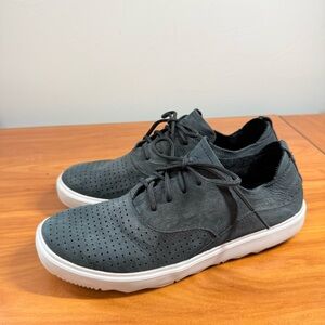 Merrell Women's Around Town City Sneaker Black Grey Leather Mesh Cushioned W9